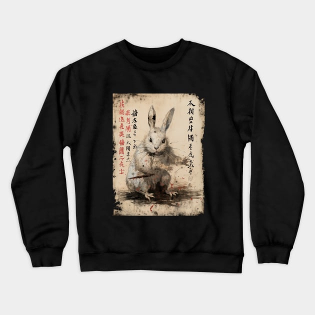 Killer Rabbit Of Caerbannog Crewneck Sweatshirt by obstinator